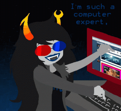 Troll Using Computer Saying I'm Such A Computer Expert GIF