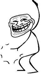 Trollface Slapping In The Air GIF