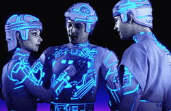 Tron Stars Celebrate  GIF