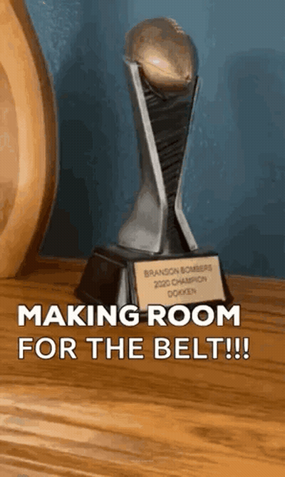 Trophy On Wooden Table GIF
