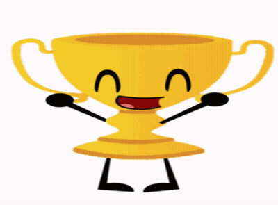 Trophy With Colorful Lines GIF
