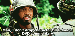 Tropic Thunder Robert Downey Jr Dvd Commentary GIF