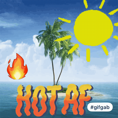 Tropical Island Hot AF GIF