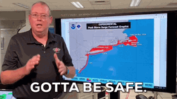 Tropical Storm Forecaster Gotta Be Safe GIF
