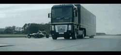 Truck Crash Flying Through Road Hump GIF