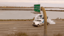 Truck Crash Rolling Around Smoking GIF