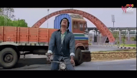 Truck Crash Super Power Bollywood GIF