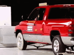 Truck Crash Too Much Impact GIF