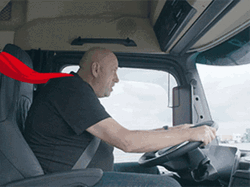 Truck Driver Superman Meme GIF