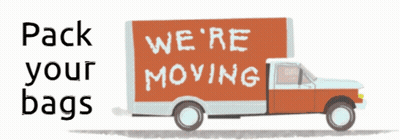 Truck Saying We're Moving GIF