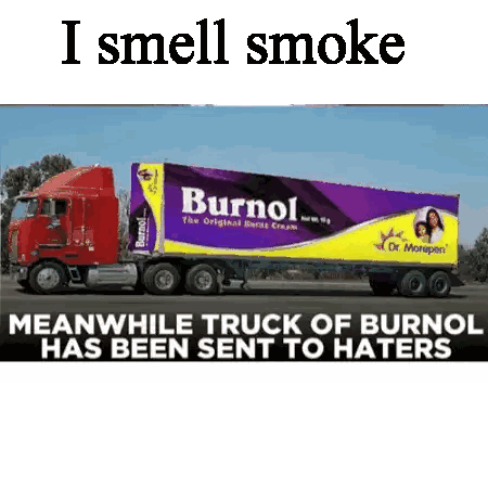 Truck With Burnol On Side Sticker