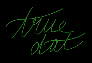 True Dat Calligraphy Blinking Light GIF