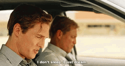 True Detective Rustin Cohle I Don't Sleep  GIF