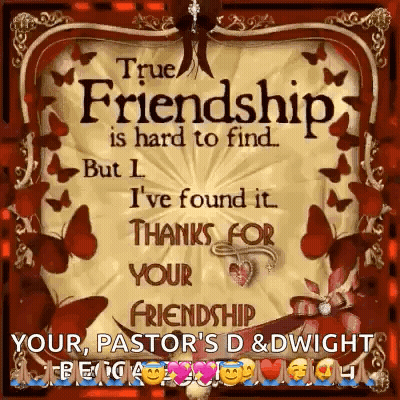 True Friendship Hard To Find Pastor D & Dwight GIF