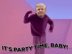 Trump 2024 Party Time Baby GIF