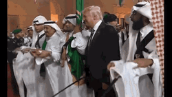 Trump Dancing Sword Dance GIF