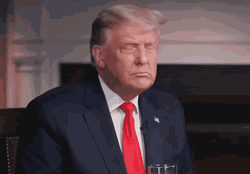 Trump Glass Drinking GIF