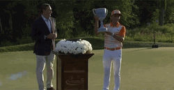 Trump Golf Winner Holds TropW GIF