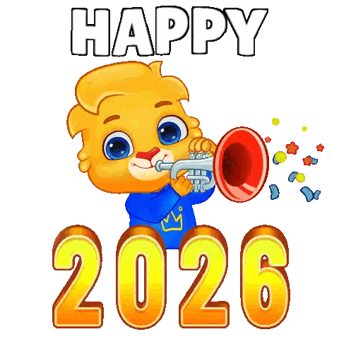 Trumpet Character Year 2026 Sticker