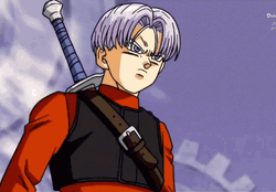 Trunks Dragon Ball Fire Explosion Hand Sign GIF