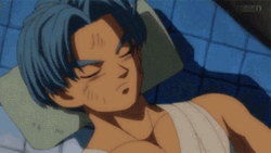 Trunks Dragon Ball Waking Up Sleeping GIF
