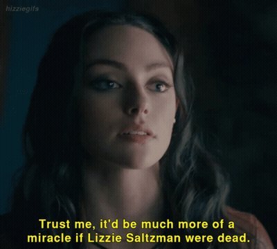 Trust Me It'd Be Much More Of A Miracle If Lizzie Salzman Were Dead GIF