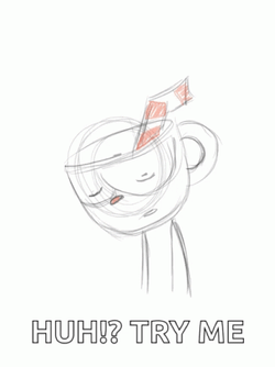 Try Me Cuphead Drawing GIF