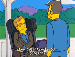 Try Me The Simpsons Stephen Hawking Principal Skinner GIF