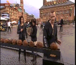 Trying To Open Coconut With Judo Chop GIF