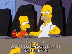 Tsk Tsk Homer Simpson To Bart Simpson GIF