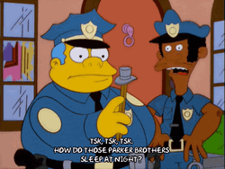 Tsk Tsk How Can They Sleep Chief Wiggum GIF