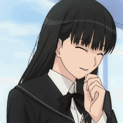 Tsukasa Ayatsuji Anime Laughing Shyly  GIF