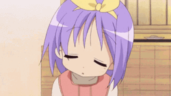 Tsukasa Hiiragi Anime Sleeping While Sitting GIF