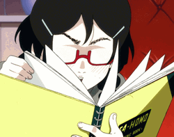 Tsukimi Kurashita Reading Book Out Loud  GIF