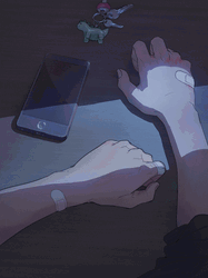 Tsukki Calling Aesthetic PFP GIF