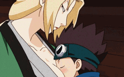 Tsunade Babysitting Her Kid GIF