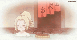 Tsunade Bathing With Peaking Jiraya GIF