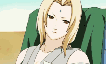 Tsunade Feeling Down While Staring GIF