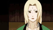 Tsunade Getting Shy While Talking GIF