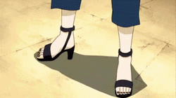 Tsunade Kicking A Wall GIF