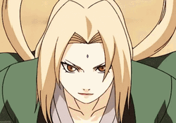 Tsunade Proud Looking While Walking GIF
