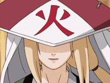 Tsunade Revealing Herself Taking Off Hat GIF