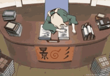 Tsunade Tired Studying GIF