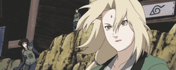 Tsunade Waiting With Wind Blowing Her Hair GIF