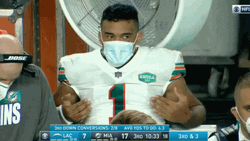 Tua Tagovailoa Wearing Face Mask GIF