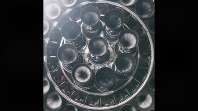 Tubes Stacked In Circular Pattern GIF