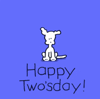 Tuesday Morning Love Heart Chippy Dog GIF