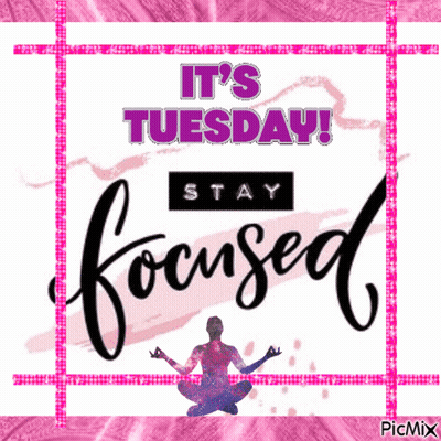 Tuesday Stay Focused Woman In Lotus Position GIF