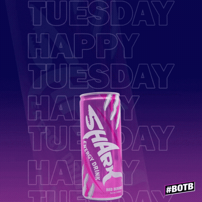 Tuesday Word With Confetti And Sprinkles GIF