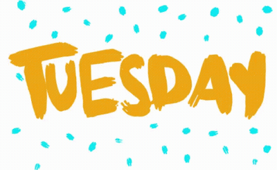 Tuesday Written In Purple GIF